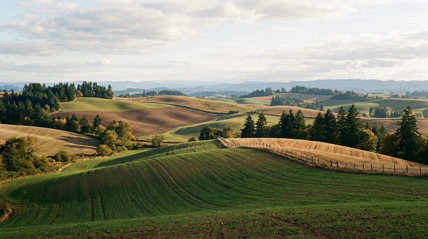 Oregon farmland countryside